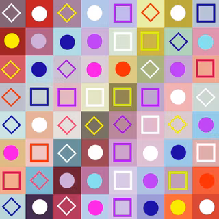 Squares & Circles by Mimosa