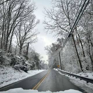Snowy road (credit to someone from snap)