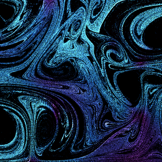Beautiful abstract fluid water liquid purple blue sparkles black art desktop
