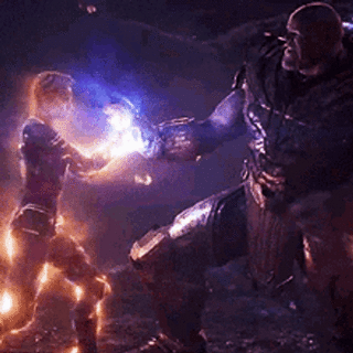 Captain Marvel vs Thanos