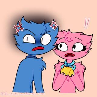 huggy wuggy x kissy missy wallpaper