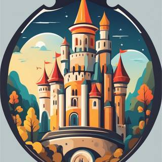 Castle abstract cute phone wallpaper