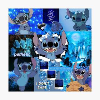 Blue Stitch Collage