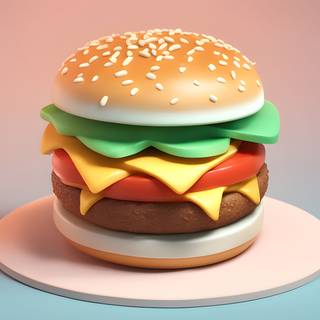 Burger HD desktop cartoon