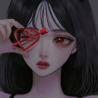 Dark Anime Girl Phone