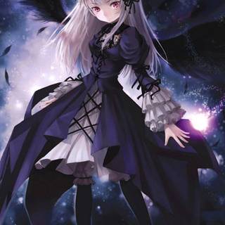 Dark Anime Girl Phone