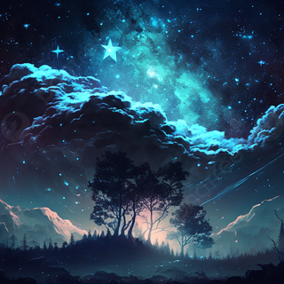 Night Sky Landscape