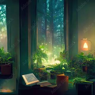 Lofi bedroom wallpaper