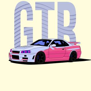 Freestyle Art Nissan GTR R34
