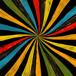 Colorful Abstract Burst by patrika