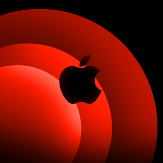 Mac Rounded Gradient Wallpaper Red