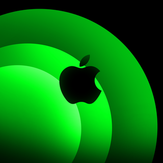 Mac Rounded Gradient Wallpaper Green