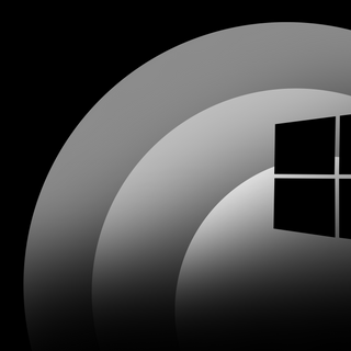 Windows 10 Rounded Gradient Wallpaper Gray