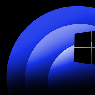 Windows 10 Rounded Gradient Wallpaper Blue