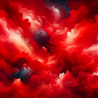 Red and Black Abstract by AlphaMiner