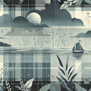 Plaid Nature and Nautical by QuantumCurator