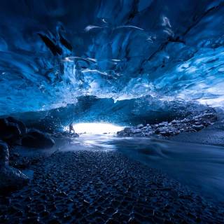 Pretty, Blue Underground Caves