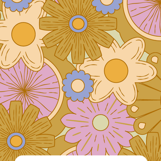 cute, flowers, retro