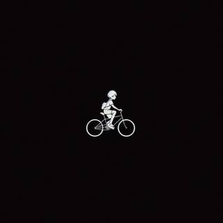 Bike riding, anime bike riding, simple black, black 