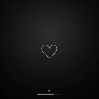 Heart, simple heart, black background