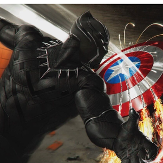 Black Panther and Captain America