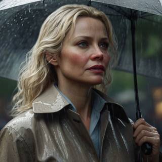 Lady in the rain by Szapy