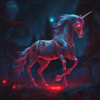 Blood Skeleton Unicorn