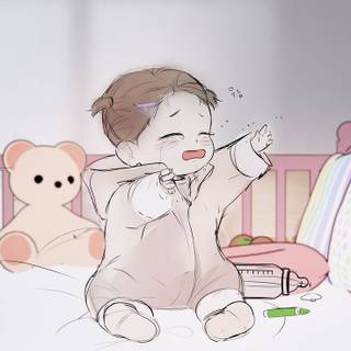 baby sister stop crying ;-;