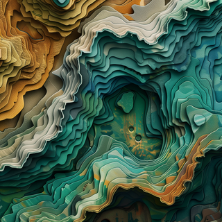 Abstract Topographic Art by patrika