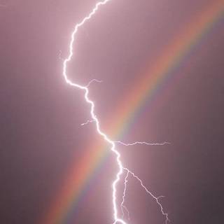 rainbow with Lightning 