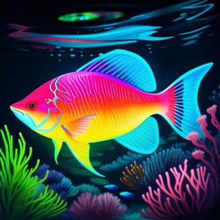 a neon fish!