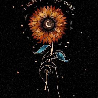 Sunflower Positive Message