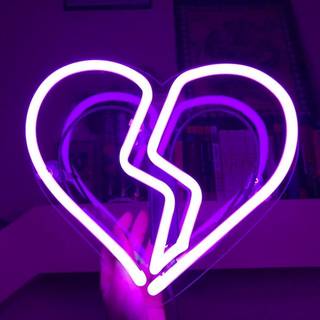 Broken purple heart