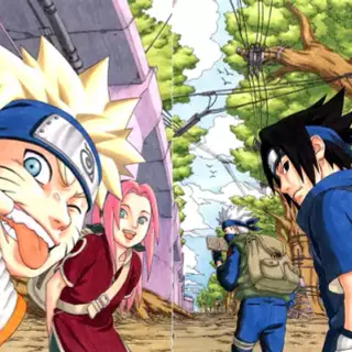 Naruto, Sakura, Sasuke, Kakashi  