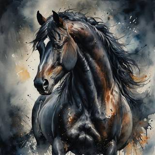 Black stallion wallpaper 
