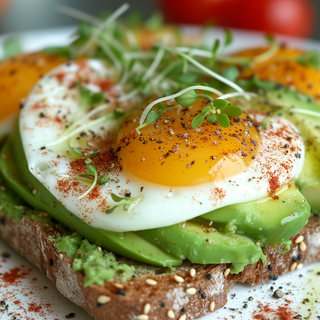 Avocado Toast with Egg by robokoboto