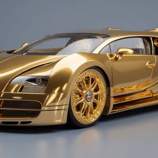 Gold Bugatti by Szapy