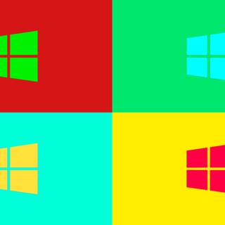 Windows logo collage wallpaper