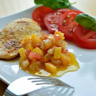 Pechuga de pollo a la plancha con verduras