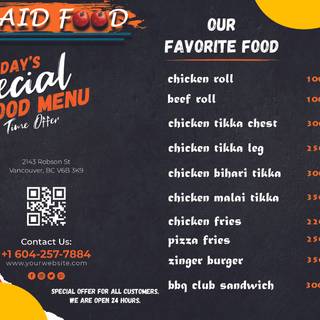 "Feast your eyes on our mouthwatering menu! 