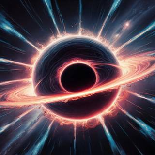 Caption: "Where Time Stops and Gravity Rules: The Majesty of Black Holes."