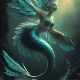 "Beneath the Waves: Discover the enchanting world of the mermaid."