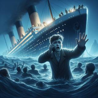 "Voices from the Abyss: Hear the tale of a survivor who witnessed the tragedy of the sinking Titanic."