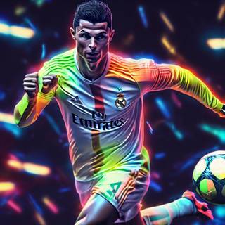 ronaldo running with the ball cool pic