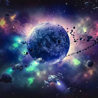 Outer-space With Beautiful Colors