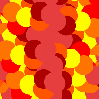 Red and orange circular wallpaper