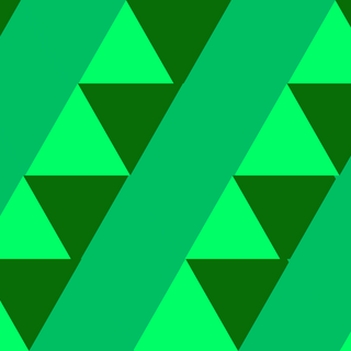 Green Triangular Wallpaper
