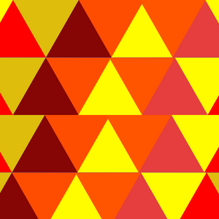 Hot Colored Triangle Geometric Wallpaper