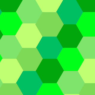 Green Hexagonal Wallpaper