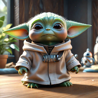 baby yoda w